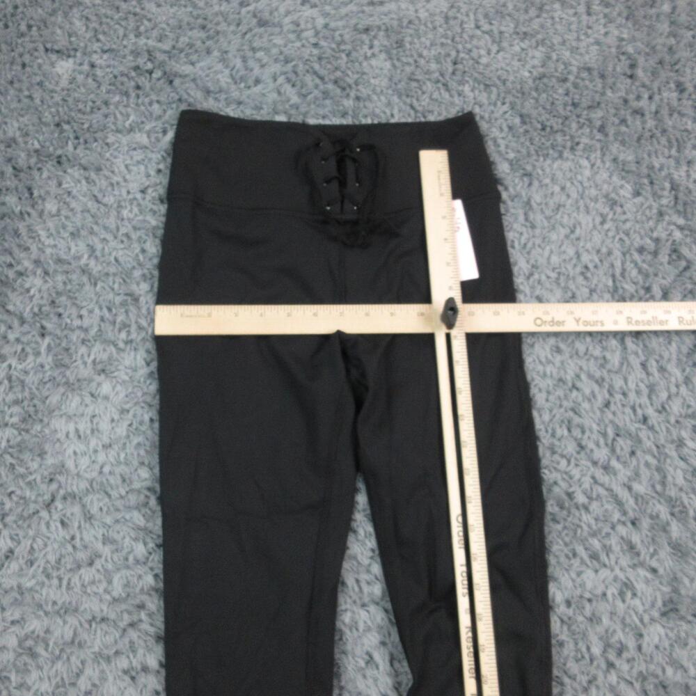 Victoria's Secret Pants Womens Small Black High Rise Lace Up Leggings 24x23* NWT - Picture 7 of 16